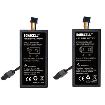 

BATTOOL for Parrot Disco Drone 2 Pcs 2700mAh 11.1V Upgrade 3S Li-Po Replacement Battery