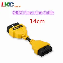 AUTOOL 14CM OBD2 Extension Cable for Launch IDIAG/Easydiag/Pro/Pro3/V/GOLO/Mdiag extend obdii cable connector OBD adapter