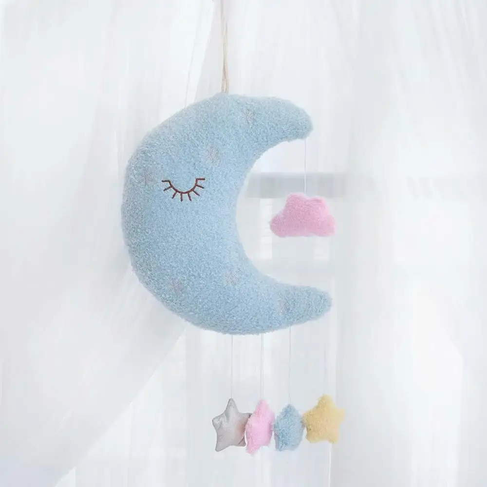 Милая серия неба, чучела луна, звезды облака Плюшевые Мягкие развивающие книжки Подушка красивая детская подушка для сна подарки для детей домашний декор - Цвет: blue moon