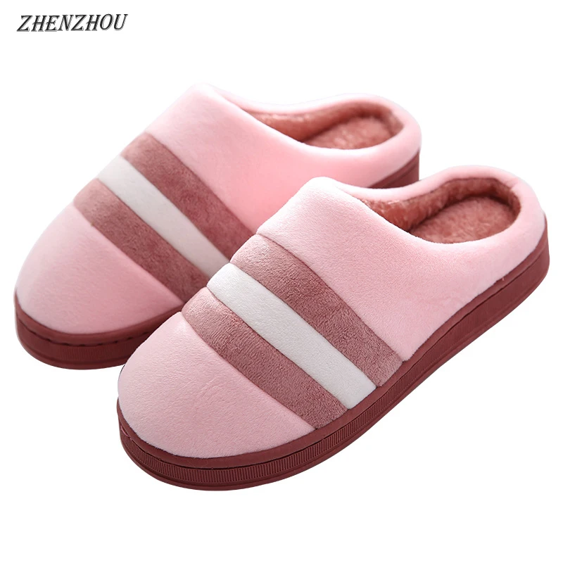 

Free shipping 2018 thermal indoor thermal winter men women warm cotton slippers winter cotton shoes indoor thermal home shoes