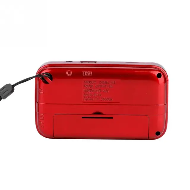 FM Radio U Disk/TF Music Mini USB Radio Speaker With 24-hour Standby