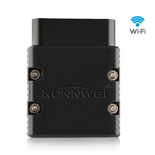 V1.5 ELM327 OBD2 сканер KONNWEI KW902 wifi автоматический сканер PIC25K80 диагностический инструмент ELM 327 считыватель кодов для Android и iPhone IOS - Цвет: Black