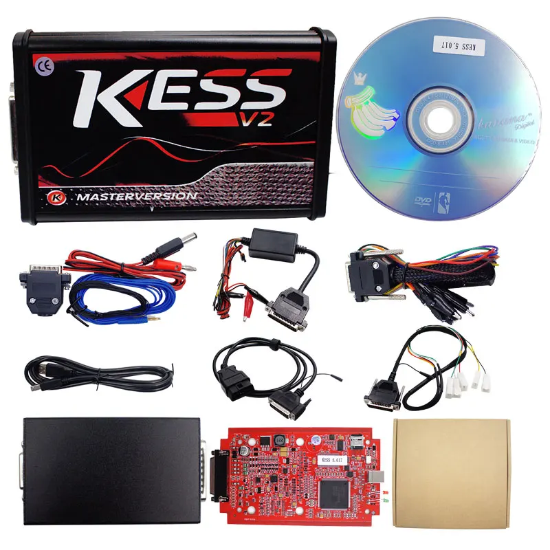 V2.47 KESS V2 V5.017 красный ЕС KTAG V7.020 4 светодио дный интернет 2 47 OBD2 менеджер Тюнинг