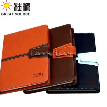 

2019 A5 Notebook Leather Notepad Embossed Logo