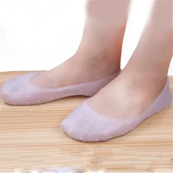 

1 Pair Foot Moisturizing Sock Full Length Silicone Gel Socks Cracked Foot Care Protector For Foot Care Tool