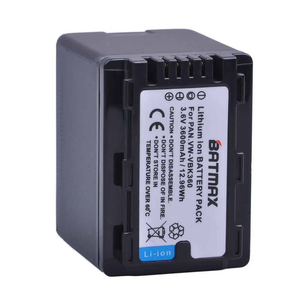 Günstige 1Pc 3600mAh VW VBK360 VBK360 Batterie für Panasonic HC V10 HC V100 HC V100M HC V500 HC V500M HC V700 HC V700M HDC HS60