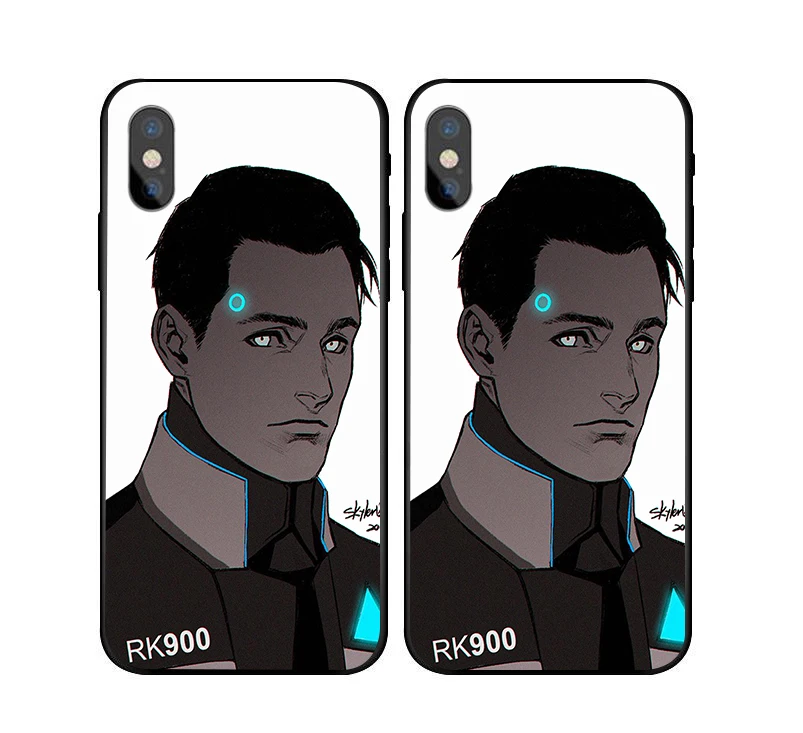 Чехол для телефона с Android RK900 Connor для iPhone X, 8, 6 s, 7 Plus, 5S, Detroit, чехол для samsung s8, s9 plus, S6, S7 Edge - Цвет: 18309