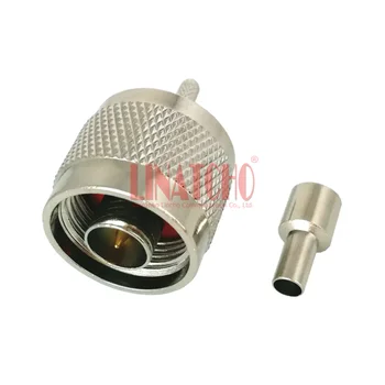 

10 pcs sales RG174 RG316 LMR100 RF N male straight connector adapter rg174 n male connector