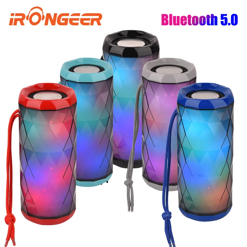 

Portable LED Bluetooth Speaker Waterproof fm radio Wireless boombox Mini Column subwoofer sound Box mp3 USB phone Computer bass