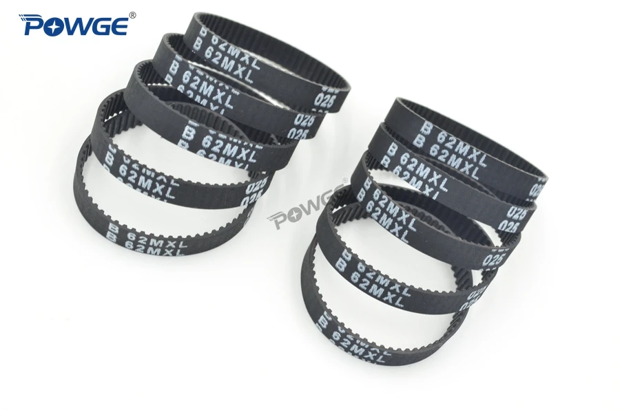 B665/B680/B750 MXL Black Rubber Close Loop Timing Synchronous Belt 6/10mm Width
