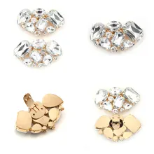 1 шт., металлический материал, свадебные зажимы для обуви на высоком каблуке, аксессуары для обуви, хрустальные стразы, Очаровательное украшение