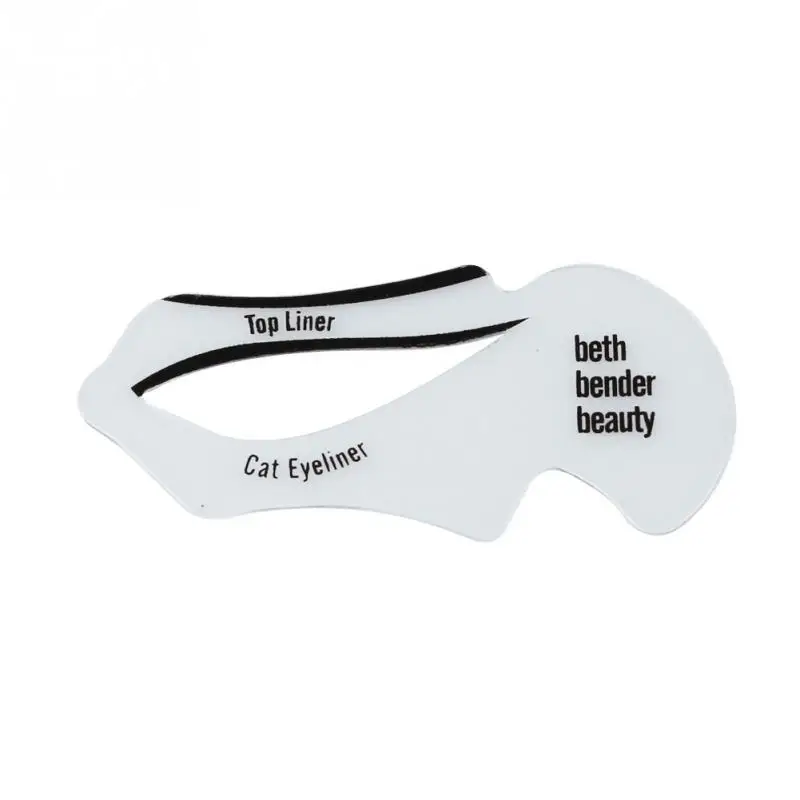

2pcs Eyeliner Stencil Cat Eye Fish Tail Double Wing Eyeliner Stencil Models Template Shaping Tools Eyebrows Template Card DIY