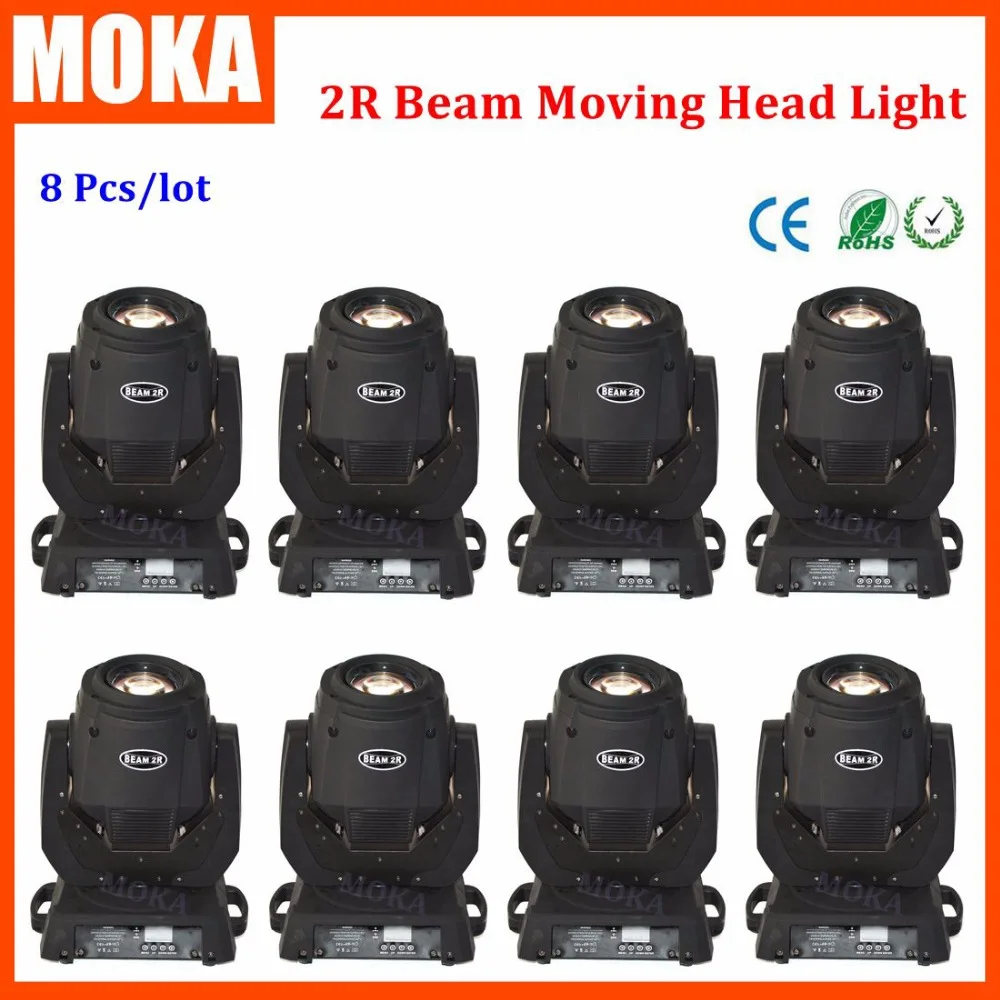 

8 pcs/lot 2r moving head 135w Sharpy 2R Beam mini moving head light DMX 512 control14 gobos17 colors 8-prism 2r stage light
