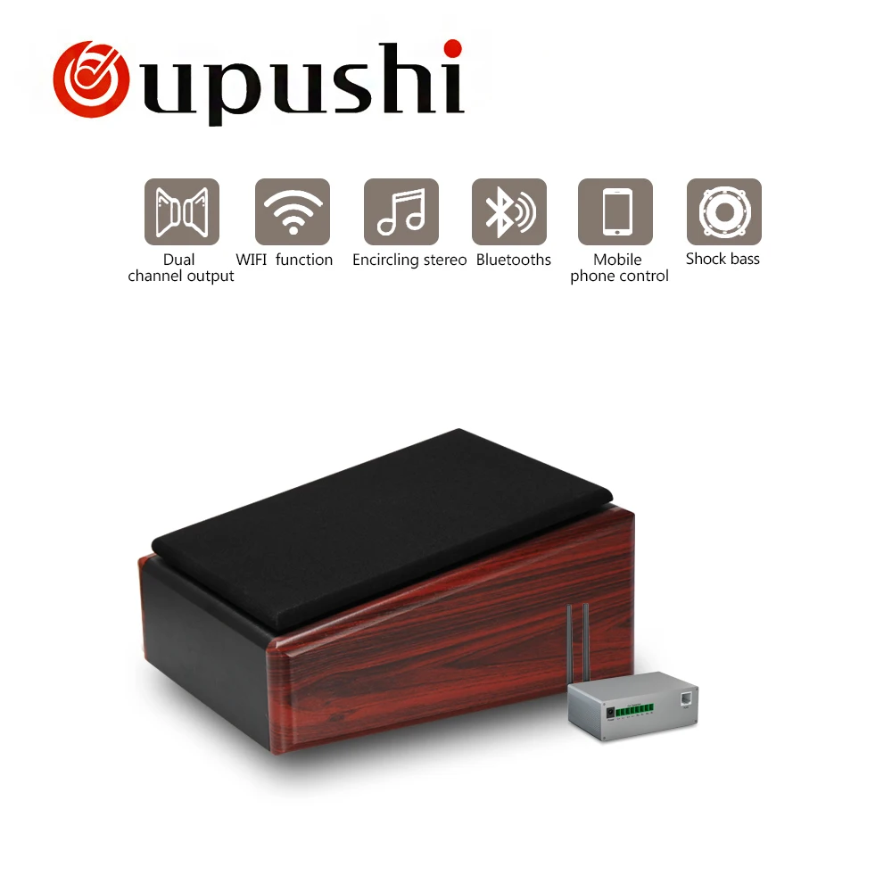 Деревянный Громкоговоритель OUPUSHI CL315 20 Вт Wi Fi фоновая музыкальная настенная