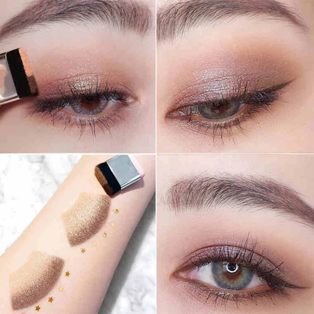 

2 Color Lazy Eye Shadow Powder Rainbow Shimmer Makeup Beauty Shadow glitter shadows 5.14