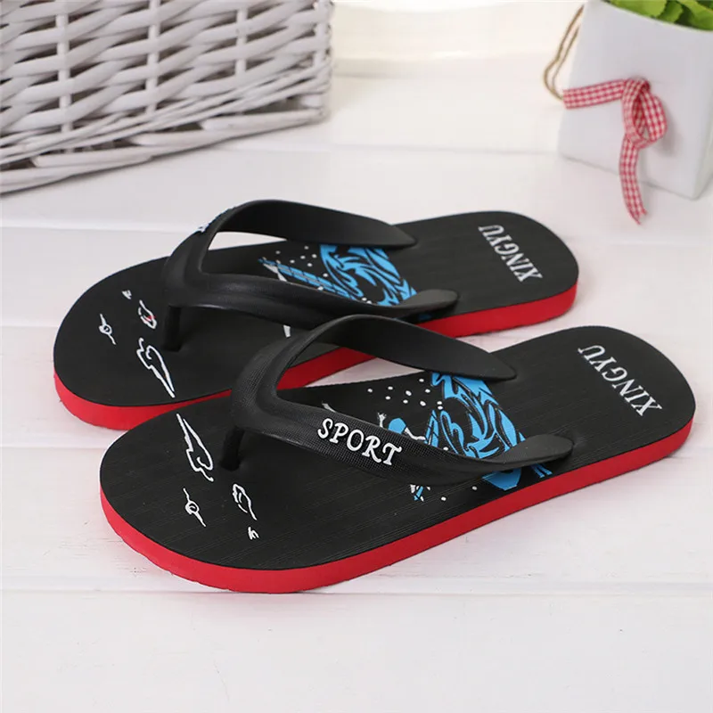 

Men Fashion Anti Skidding Pinch Sandals Slipper Flip Flops Beach Shoes Ultralight beach shoes terlik kapcie Slides 40FE11