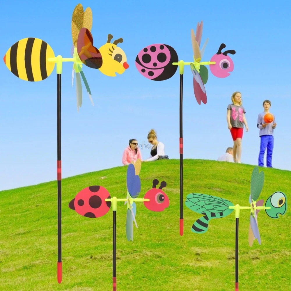 3D блестки животных пчела ветряная мельница ветер Spinner домашний сад двор декоративные Детские игрушки MAY07 дропшиппинг