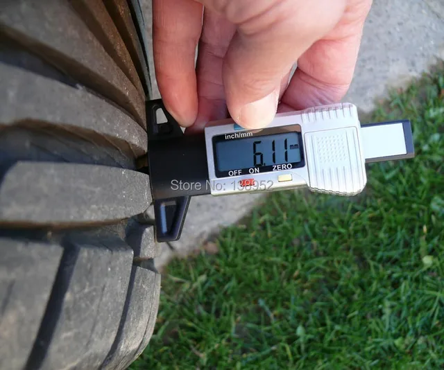 Drop shipping 3V Digital tire depth gauge LCD Tire Tread Tyre Depth