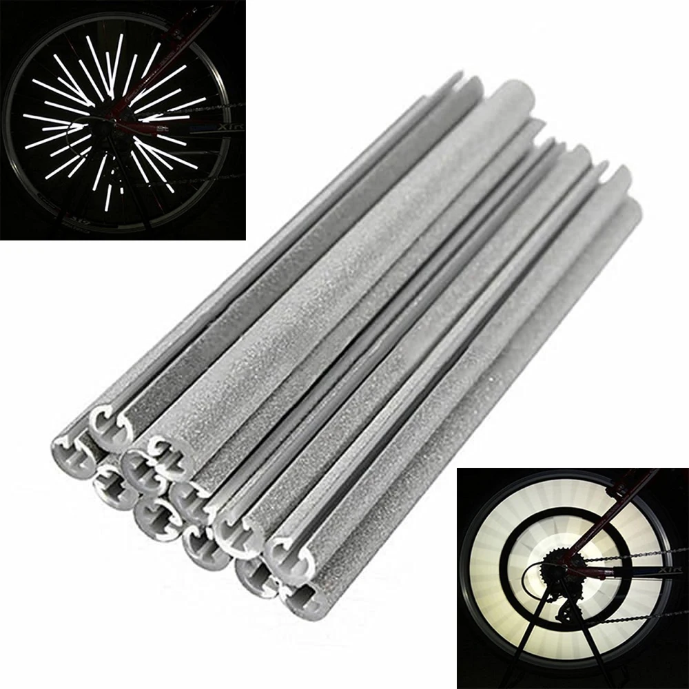 Buy 36PCS Bike Reflective Tubes Cycling Bicycle