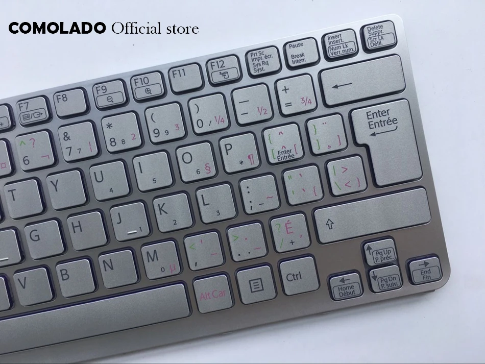 CF Canada-French keyboard For Sony Vaio SVE 14 SVE14 SVS14 SVE14A backlit with silver frame Laptop Keyboard CF layout (2)