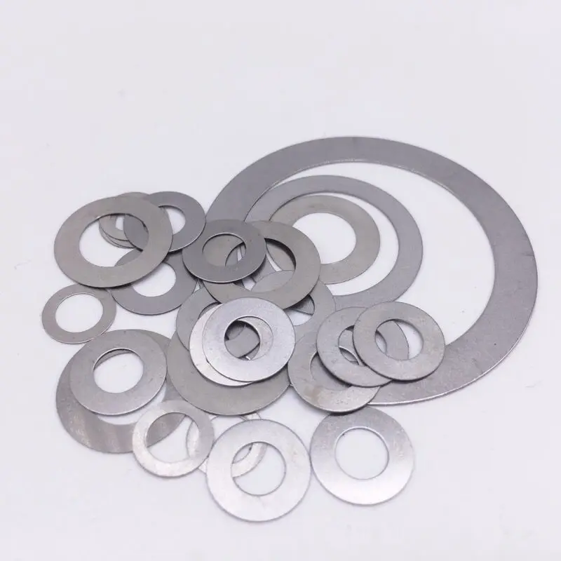 50Pcs Shim Washer ID 20mm 22mm 25mm 28mm 30mm Stainless Steel Flat Washer Ultrathin Gasket Thin Shim