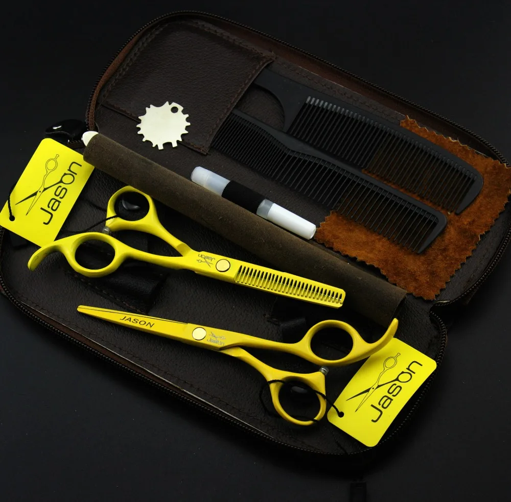 

Jason 5.5 inch professional hair scissors set hairdressing cutting scissors barber ciseaux coiffure tesoura tijeras peluquero