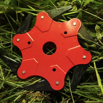 

2x 6 Steel Blade Razors Lawn Mower Grass Eater Trimmer Head Brush Cutter Tools