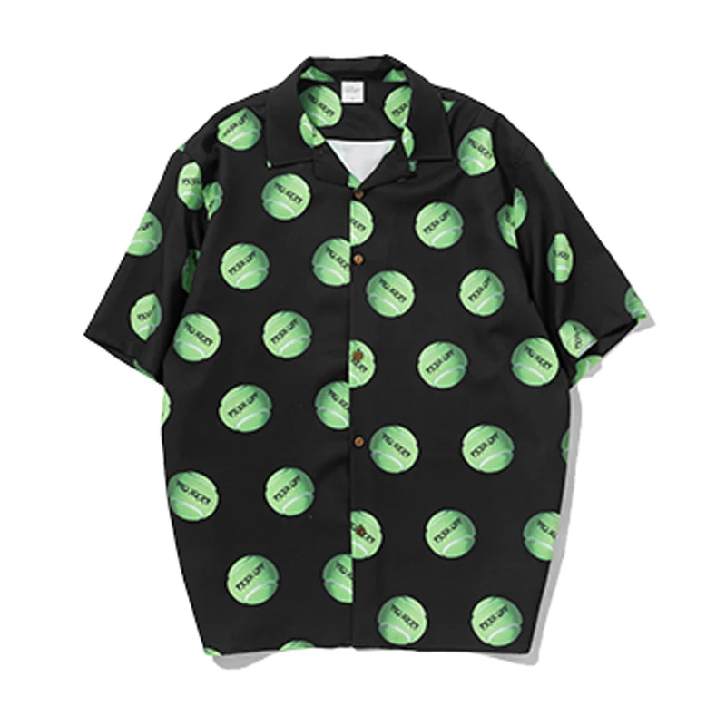 

Vintage 2019 New Arrivals Men Loose Hip Hop Shirt Harajuku Streetwear Shirt High Street Printed Casual oversize Shirt