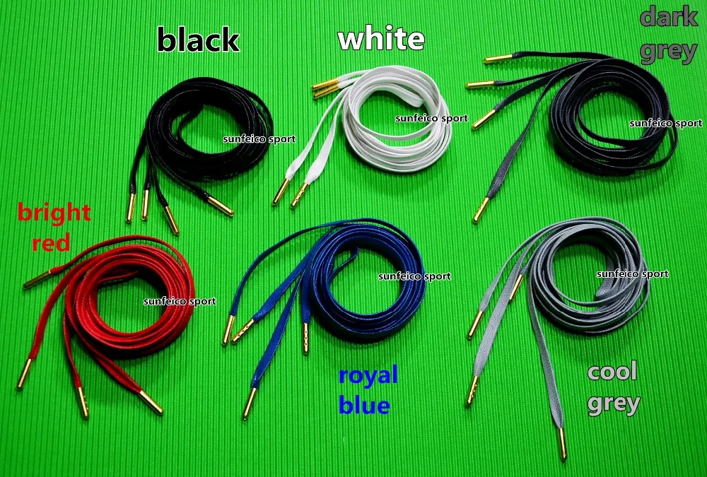 5mm flat wax laces with gold aglets