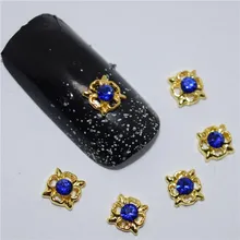 10 шт 3d украшения для ногтей украшения ногтей искусство блестки Стразы для маникюра синий драгоценный камень дизайн аксессуары для ногтей, инструменты#170