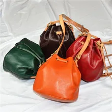 Nesitu Винтаж зеленый красный кофе желтый коричневый Vegatable дубления натуральная кожа милые мини женские сумки через плечо M21030