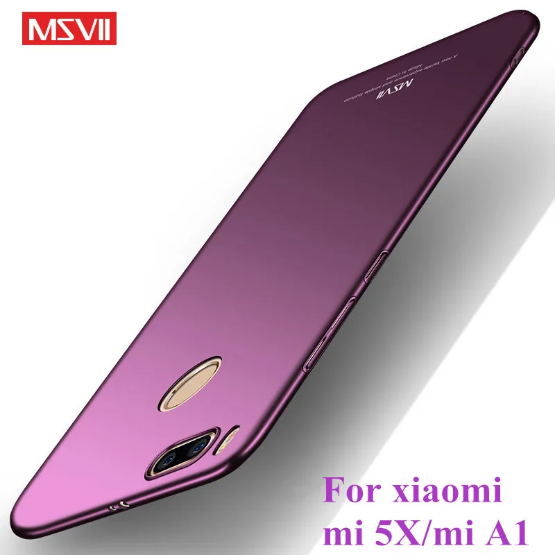 Xiaomi mi A1 5x Чехол Бренд Msvii xio mi A1 mi 5x чехол Роскошный тонкий жесткий PC задняя крышка coque для xaomi mi A 1 аксессуары для телефонов