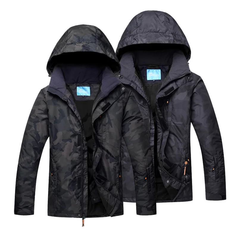 Men's Ski Suit Jacket Thermal Warmth Snowboarding Breathable Plus Size Sports For Camping Snowing Snowboard Ceket | Спорт и
