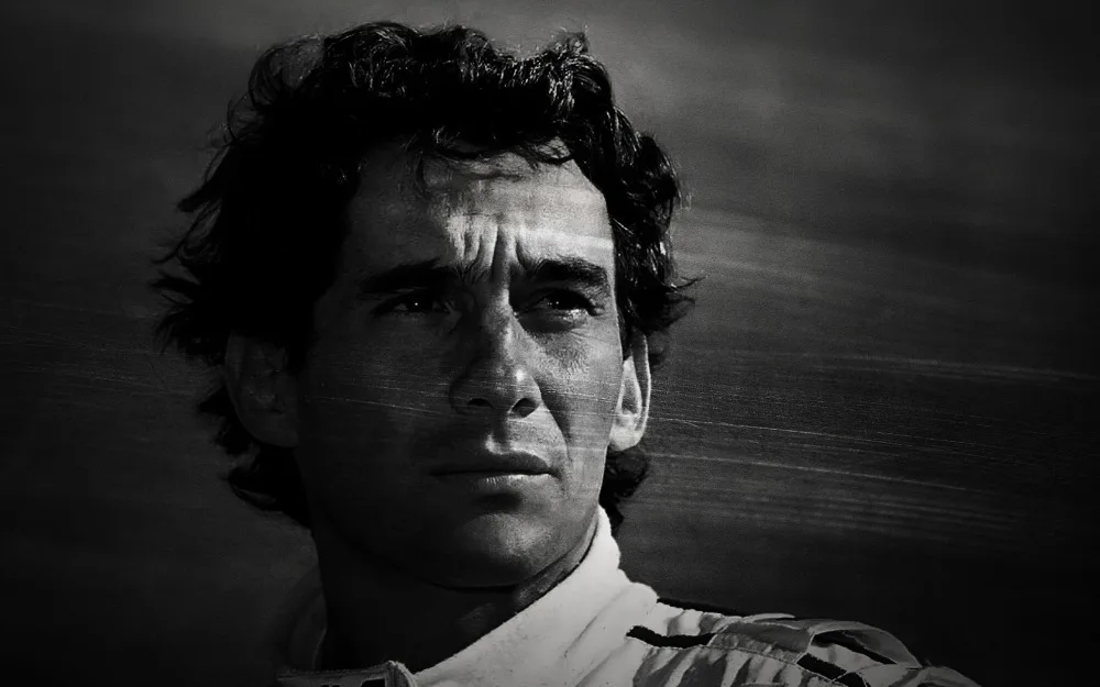 

Free Ship !!Ayrton Senna Black and white Customized Classic Stylish WallSticker Home Decoration Retro PPglue Poster PN-174