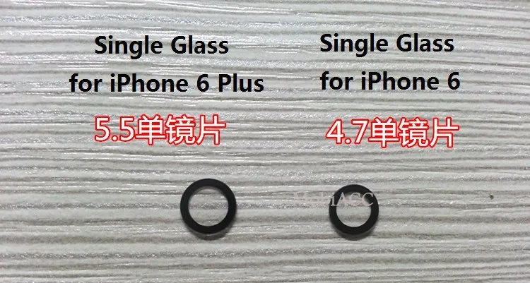 10 шт./партия объектив камеры для iPhone 6/iPhone 6 Plus; сапфировое стекло без рамки+ 3 М наклейка