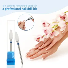 Средний Керамика пламени бит 3/32 ''Белый Nail Бурильные долото для Дизайн ногтей машины Керамика установлены точки Польский Инструмент для Дизайн ногтей Salon