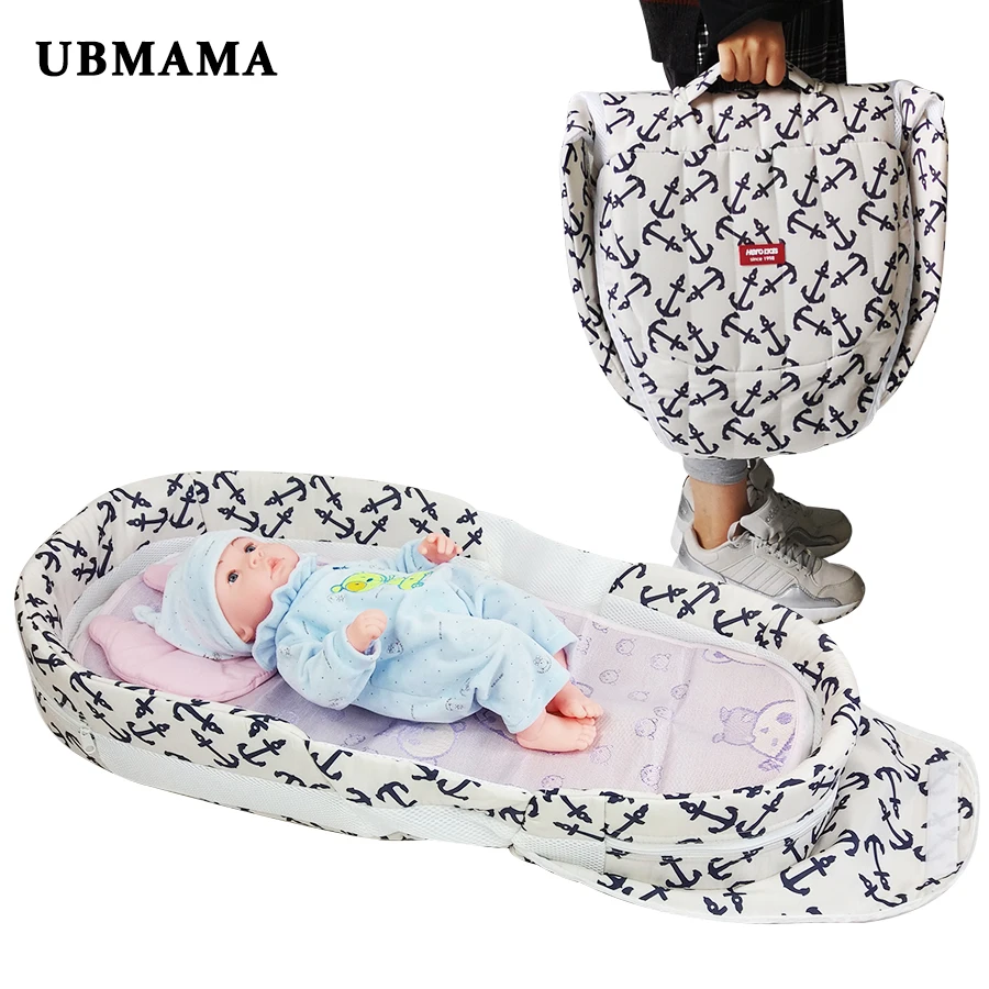 High quality baby bed Panda pattern folding bed thickening change