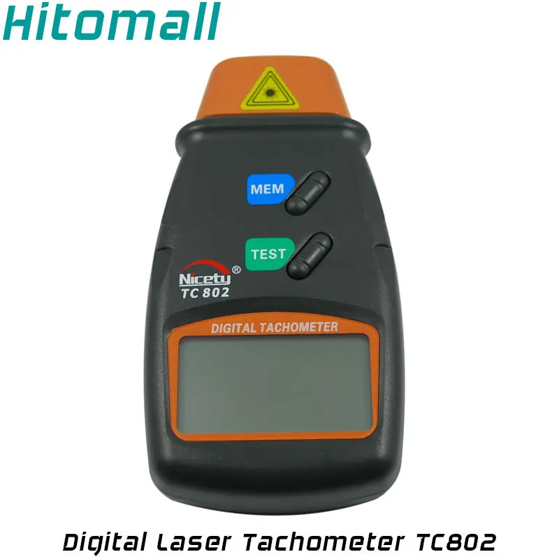 Handheld Digital Laser Tachometer 99, 999 RPM Meter Non Contact Motor