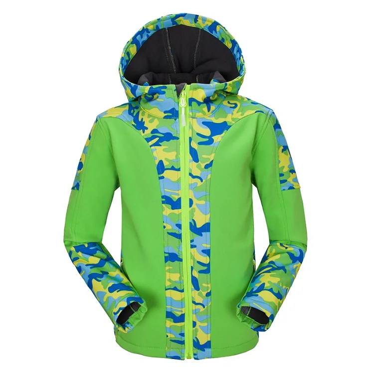 Детские Зимние флисовые куртки, Детские Водонепроницаемые термопальто для улицы, для девочек и мальчиков, для кемпинга, походов, треккинга, ветровка VC011