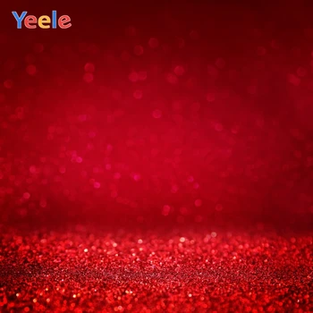 

Yeele Red Gradient Glitters Wedding Party Deco Dreamy Photography Background Customized Photographic Backdrops for Photo Studio