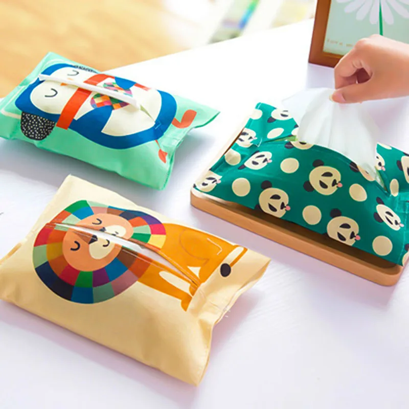 1 шт. креативная тканевая коробка для салфеток коробки для откачки полотенец милые бумажные пакеты для Toliet украшения дома коробка для детских салфеток