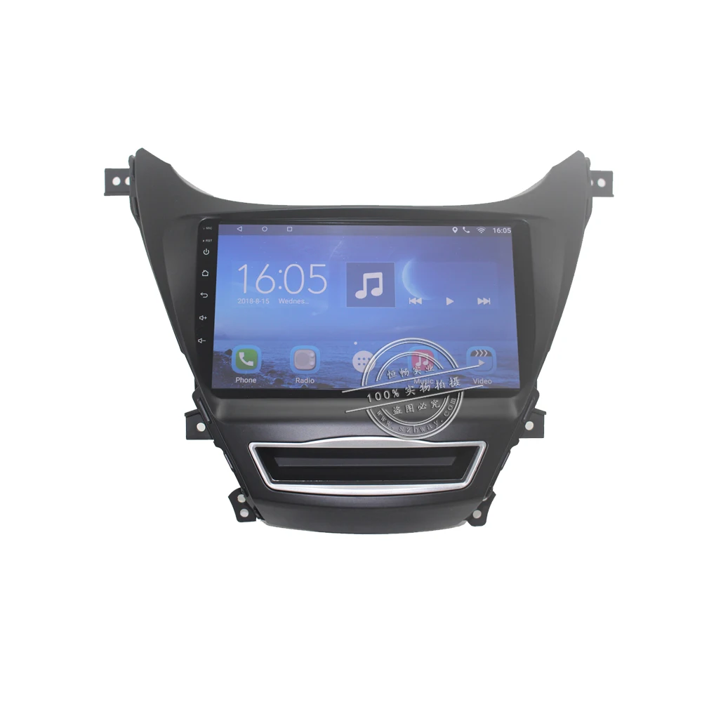 Top HACTIVOL 9" Quad core car radio gps navi for Hyundai Elantra 2012-2016 android 7.0 car DVD video player with 1G RAM 16G ROM 1