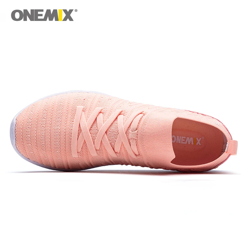 Onemix/типичный стиль женские кроссовки для бега прогулочные беговые на шнуровке