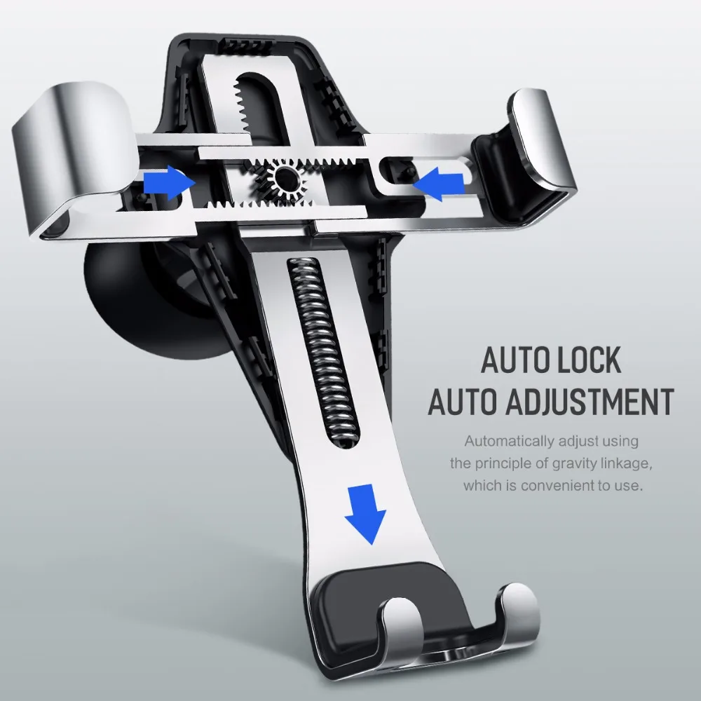 Rock Gravity Автомобильный держатель для iPhone Samsung мобильного телефона 360 градусов GPS