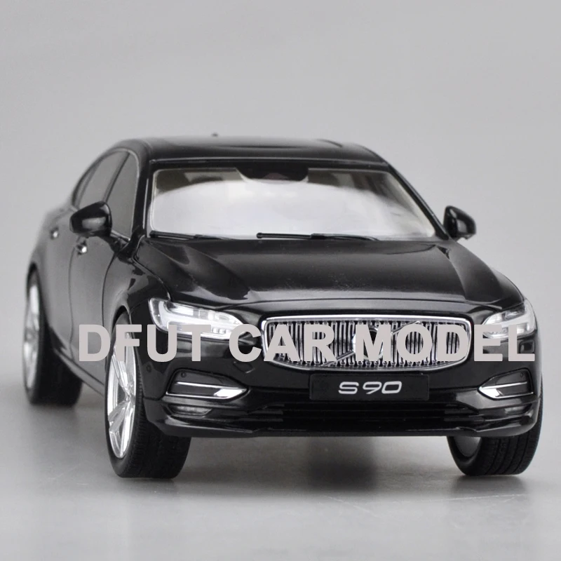 low cost Diecast 1:18 Alloy Pull Back Toy Vehicles S90 Sports Car Model Of Children's Toy Cars Original Auth