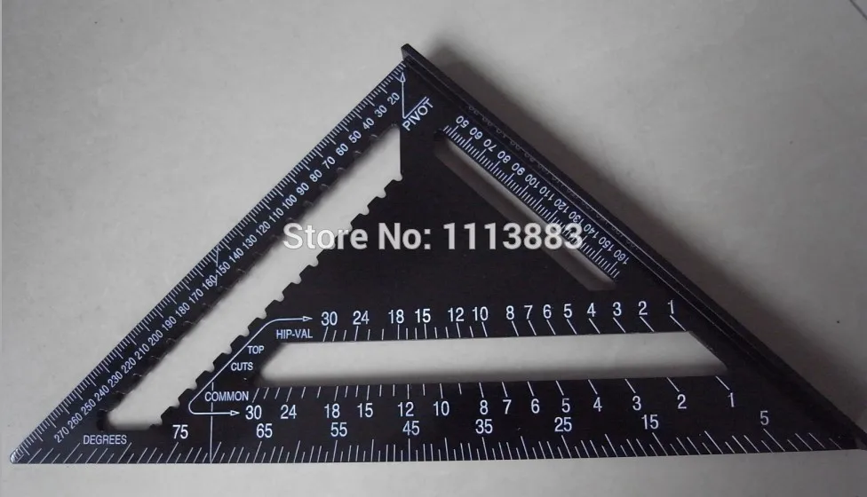 Aluminium Alloy Roofing Rafter Speed Square Triangle Angle Guide Joinery MPE 