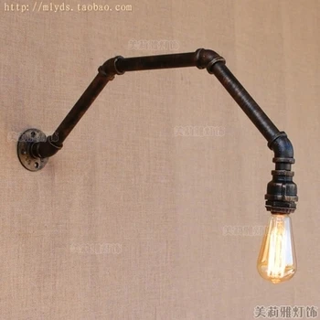 

American Loft Style Creative Iron Water Pipe Lamp Industrial Vintage Wall Light Fixtures For Edison Wall Sconce Indoor Lighting