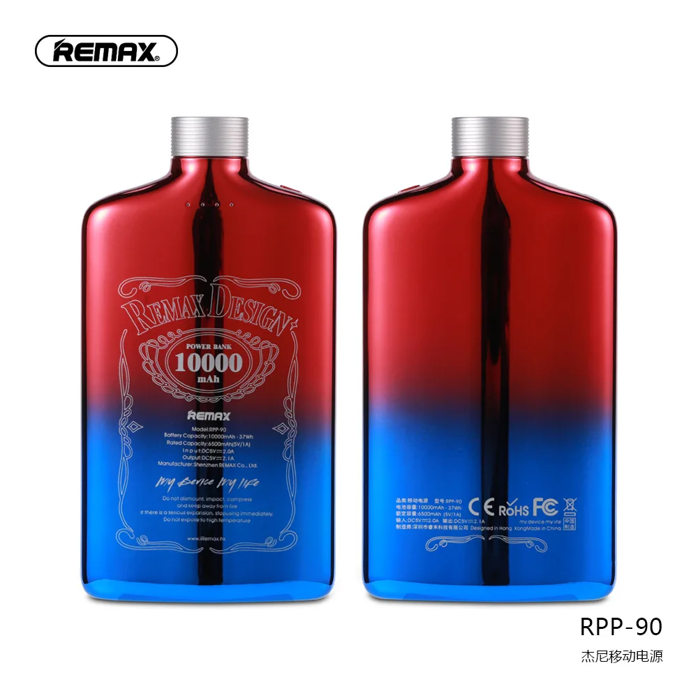 

Remax Power Bank 10000mAh Portable External Battery Charger Dual USB PowerBank for iphone Samsung Xiaomi