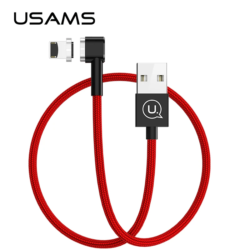  USAMS für iPhone X 10 8 Samsung Micro USB Biegen Magnetische Kabel Nylon Magnetische Daten Sync Lad