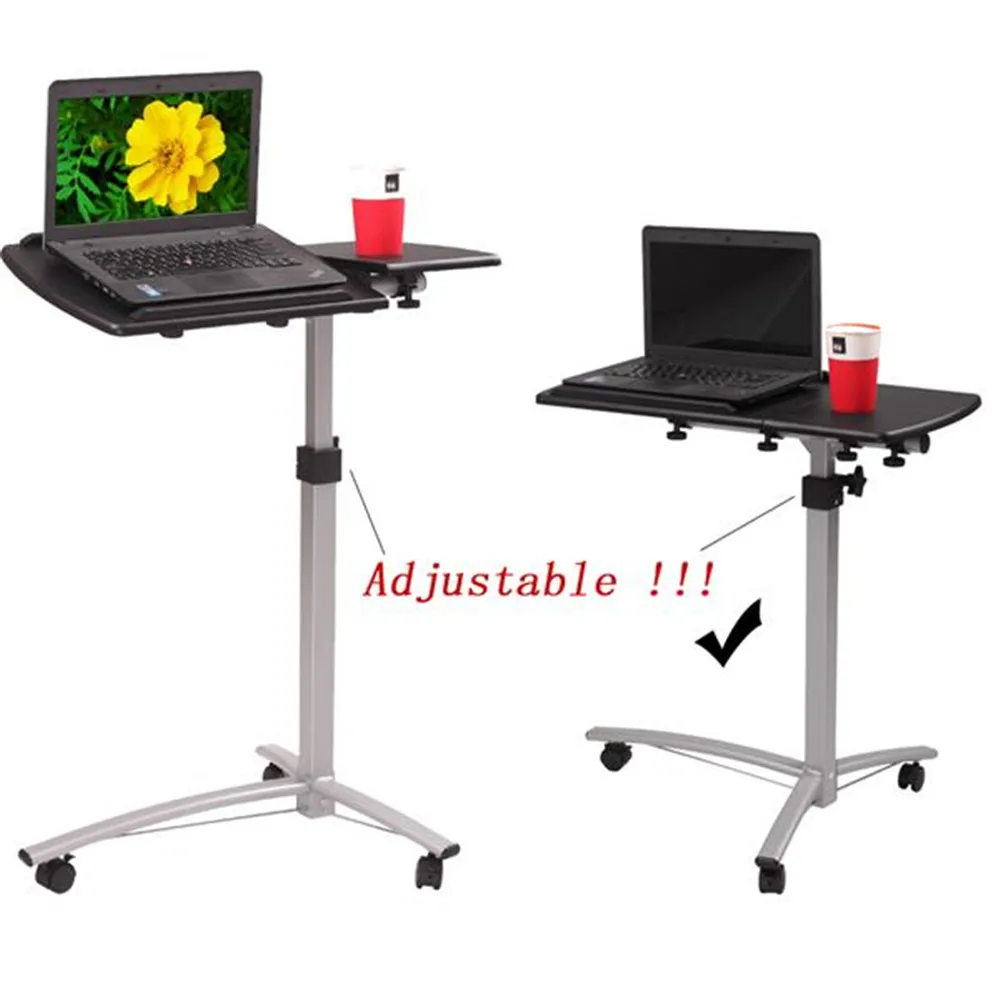 Home Use Multifunctional Lifting Computer Desk Black with roller computer desk for laptop Home Use Multifunctional Lifting Computer Desk Black with roller computer desk for laptop